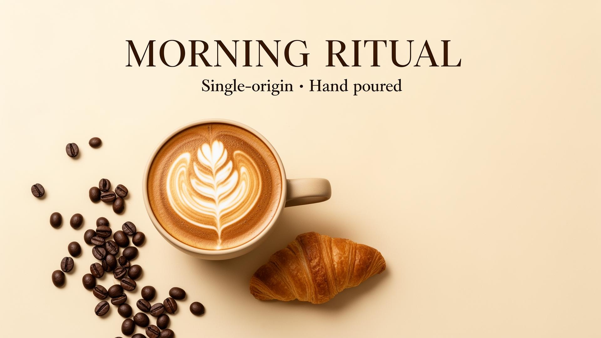 Morning Ritual — Cafe Poster